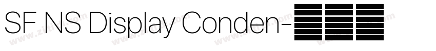 SF NS Display Conden字体转换